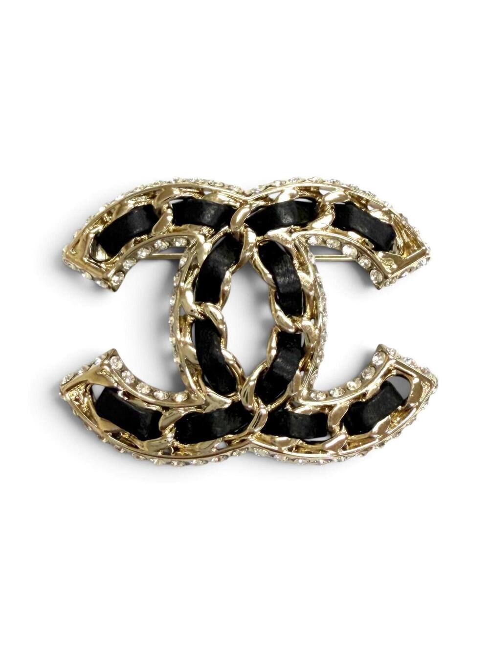 Chanel Cc Logo Brooch Metal #336667C10B